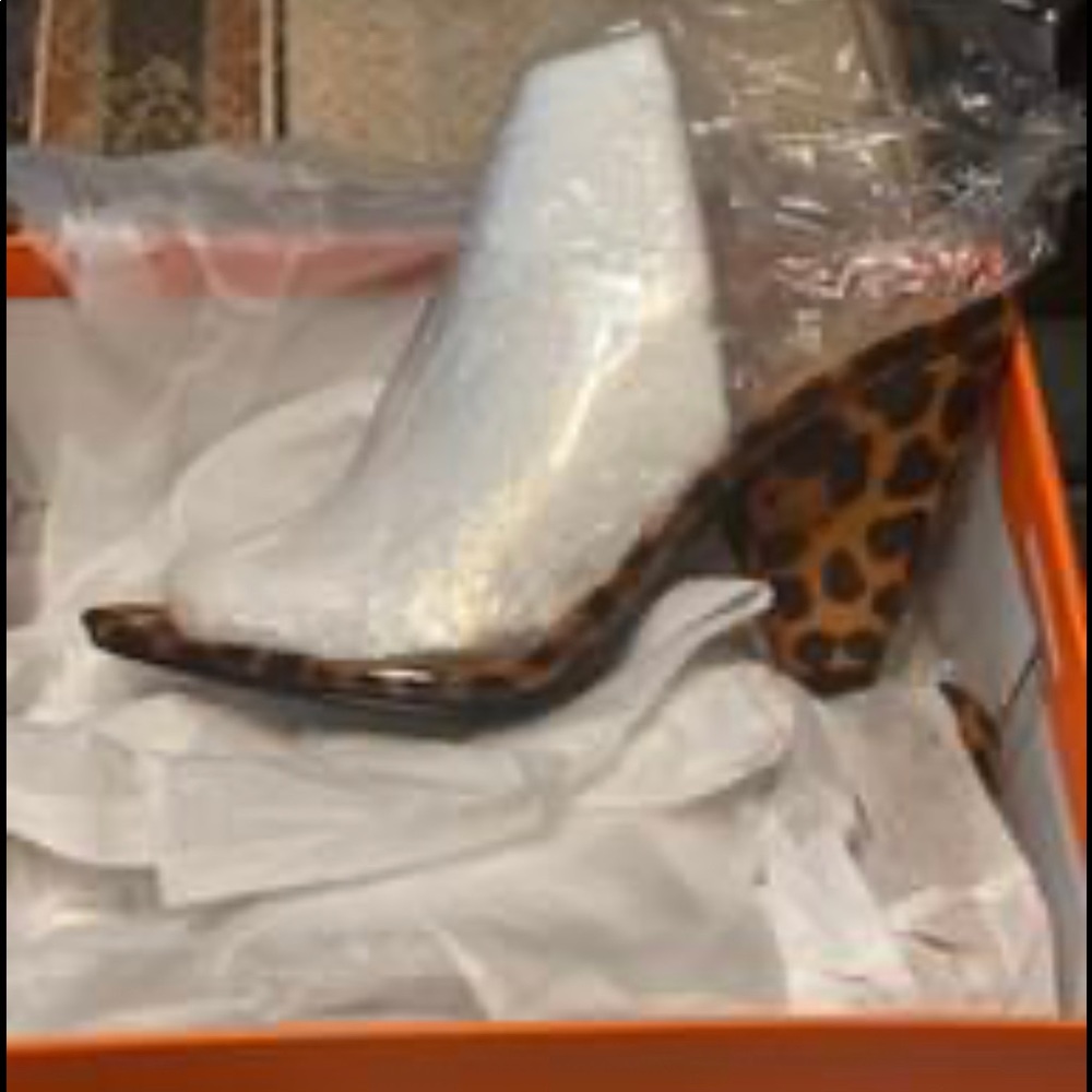 Clear Leopard Heels
